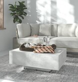 VidaXL Salontafel 85x55x31 cm bewerkt hout betongrijs