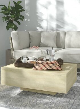 VidaXL Salontafel 85x55x31 cm spaanplaat sonoma eikenkleurig