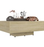 VidaXL Salontafel 85x55x31 cm spaanplaat sonoma eikenkleurig