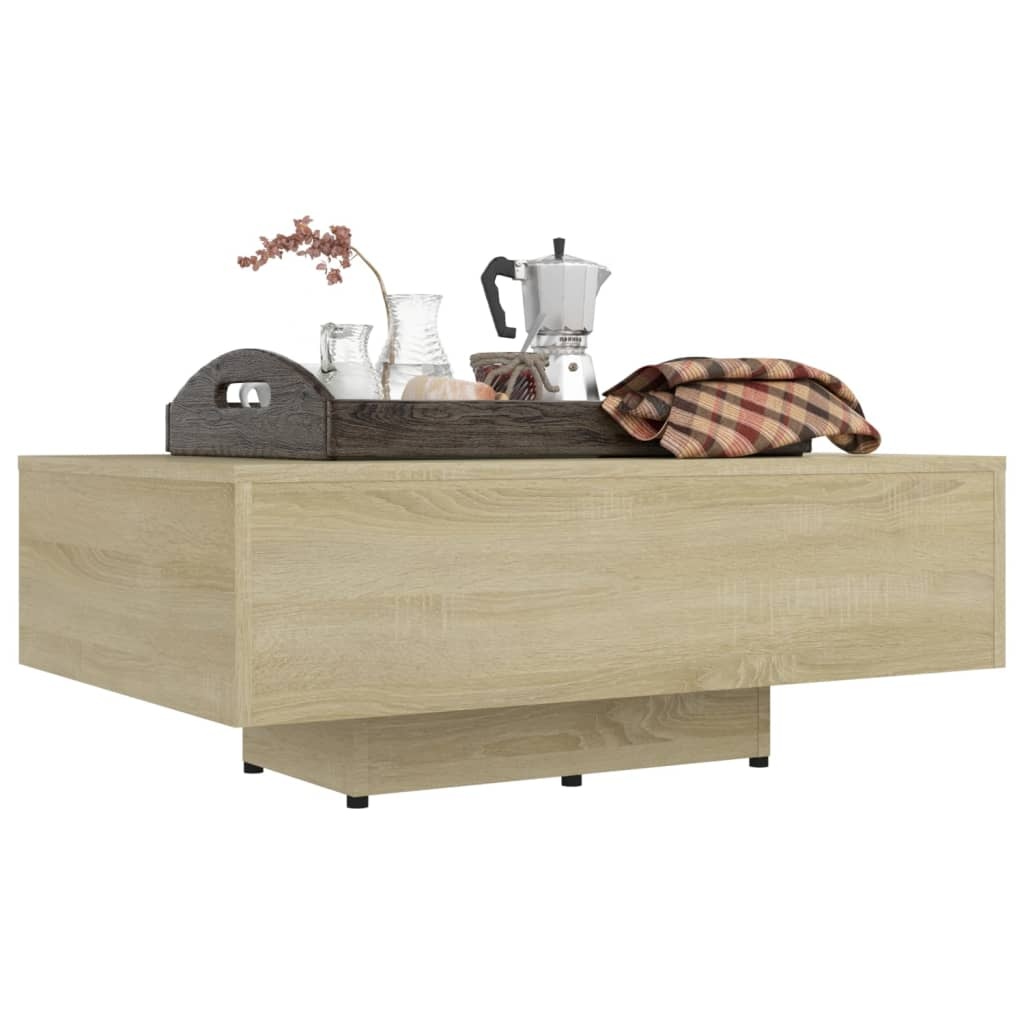 VidaXL Salontafel 85x55x31 cm spaanplaat sonoma eikenkleurig