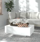 VidaXL Salontafel 85x55x31 cm bewerkt hout wit