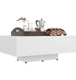 VidaXL Salontafel 85x55x31 cm bewerkt hout wit