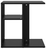 VidaXL Bijzettafel 50x30x50 cm spaanplaat zwart