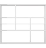 VidaXL Wandschap 90x16x78 cm spaanplaat hoogglans wit