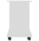 VidaXL Computerbureau 80x50x75 cm bewerkt hout wit