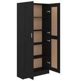 VidaXL Boekenkast 82,5x30,5x185,5 cm bewerkt hout zwart