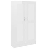 VidaXL Boekenkast 82,5x30,5x150 cm bewerkt hout hoogglans wit