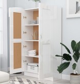 VidaXL Boekenkast 82,5x30,5x150 cm bewerkt hout hoogglans wit