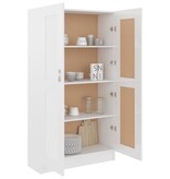 VidaXL Boekenkast 82,5x30,5x150 cm bewerkt hout hoogglans wit