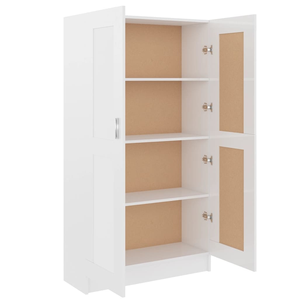 VidaXL Boekenkast 82,5x30,5x150 cm bewerkt hout hoogglans wit