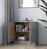 VidaXL Boekenkast 82,5x30,5x80 cm bewerkt hout betongrijs