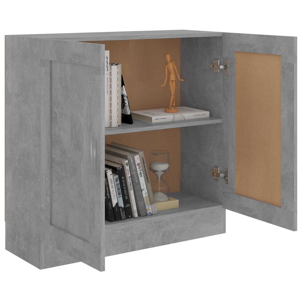 VidaXL Boekenkast 82,5x30,5x80 cm bewerkt hout betongrijs