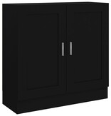 VidaXL Boekenkast 82,5x30,5x80 cm spaanplaat zwart