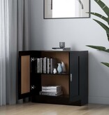 VidaXL Boekenkast 82,5x30,5x80 cm spaanplaat zwart