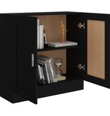 VidaXL Boekenkast 82,5x30,5x80 cm spaanplaat zwart