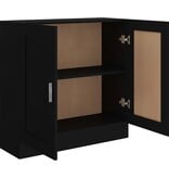 VidaXL Boekenkast 82,5x30,5x80 cm spaanplaat zwart