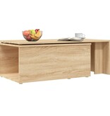 VidaXL Salontafel 150x50x35 cm bewerkt hout sonoma eikenkleurig