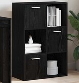 VidaXL Opbergkast 60x29,5x90 cm bewerkt hout zwart