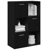 VidaXL Opbergkast 60x29,5x90 cm bewerkt hout zwart