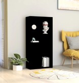 VidaXL Boekenkast 50x25x106 cm bewerkt hout zwart