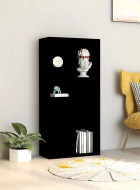 VidaXL Boekenkast 50x25x106 cm bewerkt hout zwart