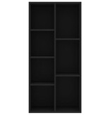 VidaXL Boekenkast 50x25x106 cm bewerkt hout zwart