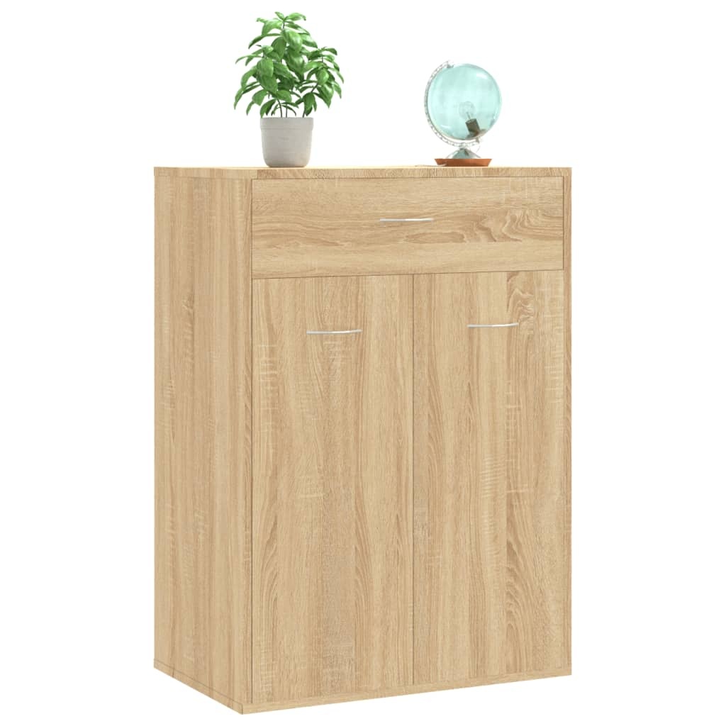 VidaXL Schoenenkast 60x35x84 cm bewerkt hout sonoma eikenkleurig