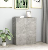 VidaXL Dressoir 60x30x75 cm bewerkt hout betongrijs