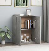 VidaXL Dressoir 60x30x75 cm bewerkt hout betongrijs
