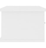 VidaXL Wandschap met lades 60x26x18,5 cm bewerkt hout wit