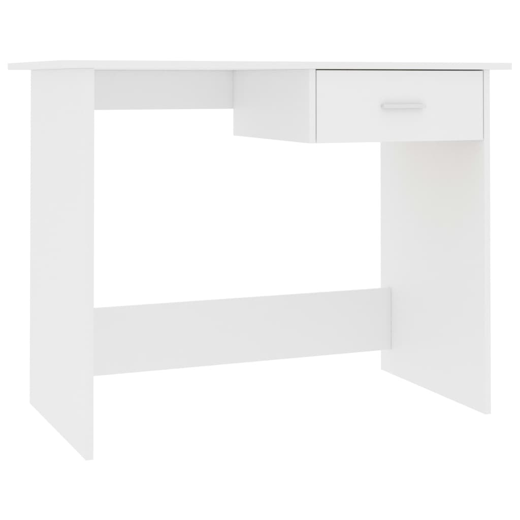 VidaXL Bureau 100x50x76 cm bewerkt hout wit