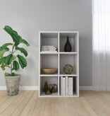 VidaXL Boekenkast/dressoir 66x30x97,8 cm bewerkt hout wit
