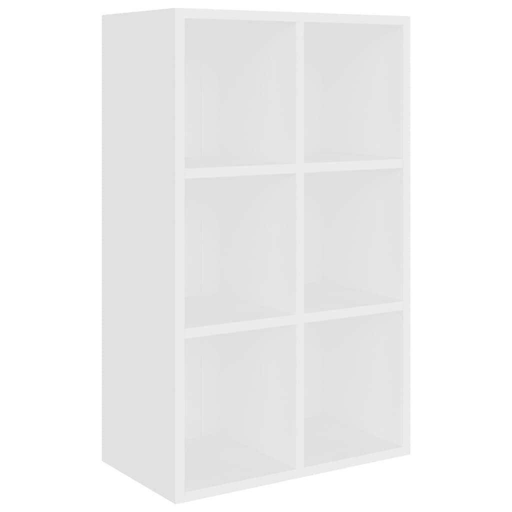 VidaXL Boekenkast/dressoir 66x30x97,8 cm bewerkt hout wit