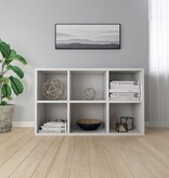 VidaXL Boekenkast/dressoir 66x30x97,8 cm bewerkt hout wit