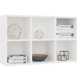 VidaXL Boekenkast/dressoir 66x30x97,8 cm bewerkt hout wit