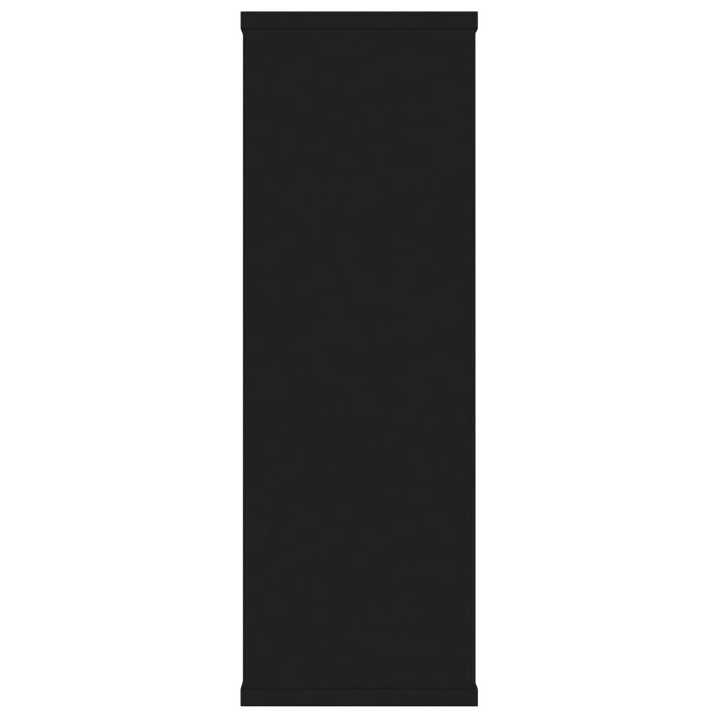 VidaXL Wandschappen 104x20x58,5 cm bewerkt hout zwart
