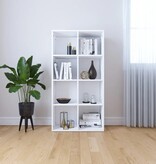 VidaXL Boekenkast/dressoir 66x30x130 cm bewerkt hout wit