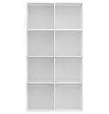 VidaXL Boekenkast/dressoir 66x30x130 cm bewerkt hout wit