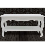 VidaXL Salontafel met 2 lagen MDF wit