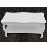 VidaXL Salontafel met 2 lagen MDF wit