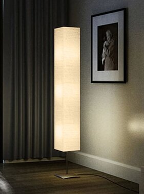 VidaXL Vloerlamp met stalen standaard 170 cm beige