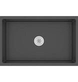 VidaXL Gootsteen handgemaakt roestvrij staal zwart