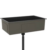 VidaXL Gootsteen handgemaakt roestvrij staal zwart