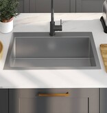 VidaXL Gootsteen handgemaakt roestvrij staal