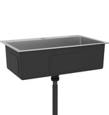 VidaXL Gootsteen handgemaakt roestvrij staal