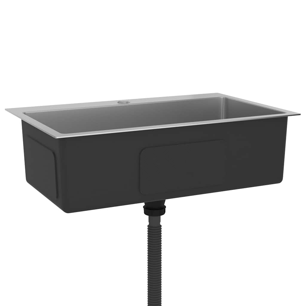 VidaXL Gootsteen handgemaakt roestvrij staal