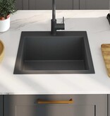 VidaXL Gootsteen handgemaakt roestvrij staal zwart