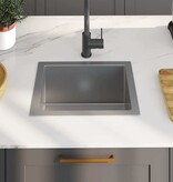 VidaXL Gootsteen handgemaakt roestvrij staal