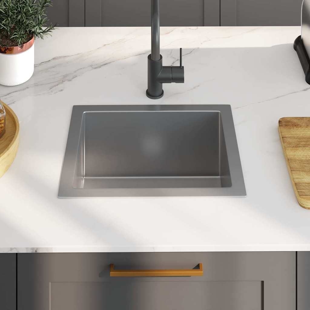 VidaXL Gootsteen handgemaakt roestvrij staal