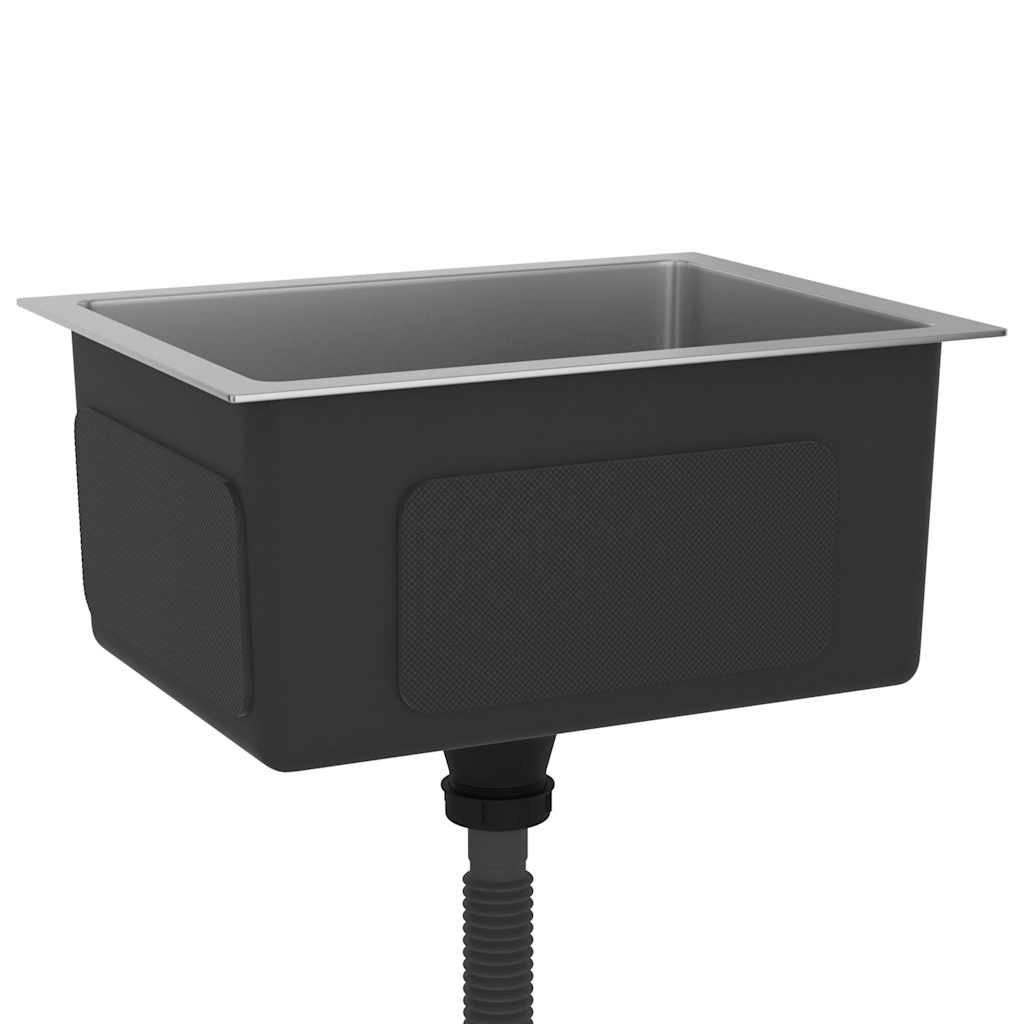 VidaXL Gootsteen handgemaakt roestvrij staal